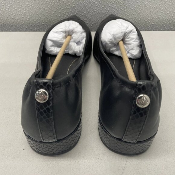 NEW DONALD PLINER Ladonna08 Ballerina Flats Black Size 9M Leather Slip-On - Picture 5 of 7